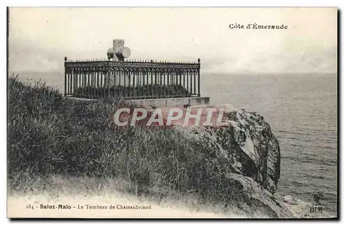 Ansichtskarte AK Saint Malo Le Tombeau De Chateaubriand