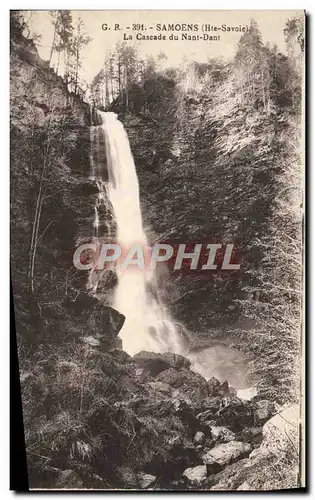 Ansichtskarte AK Samoens La Cascade Du Nant Dant