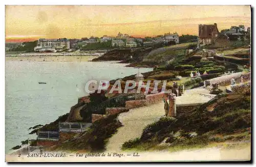 Cartes postales Saint Lunaire Vue Generale De La Plage