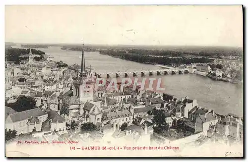 Cartes postales Saumur Vue Prise Du Haut Du Chateau