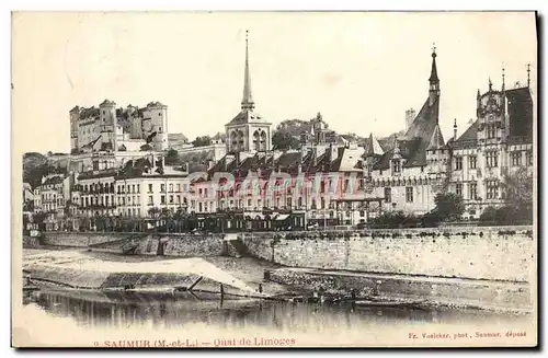 Ansichtskarte AK Saumur Quai De Limoges