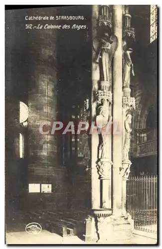 Ansichtskarte AK Cathedrale De Strasbourg La Colonne Des Anges