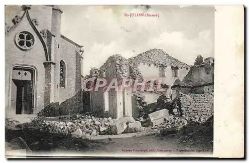 Cartes postales St Julien Militaria