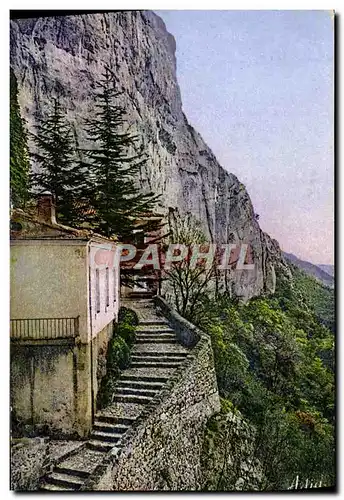 Cartes postales La Sainte Baume Arrivee a la grotte