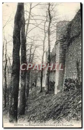 Ansichtskarte AK Provins Les Echauguettes Des Fortifications pres le Trou au chat