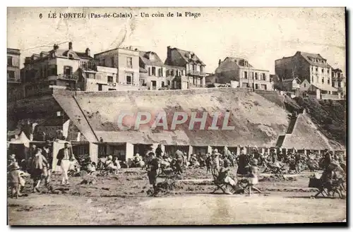 Ansichtskarte AK Le Portel Un Coin De La Plage