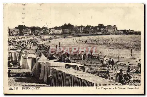 Cartes postales Pornichet La Plage Vers Le Vieux Pornichet