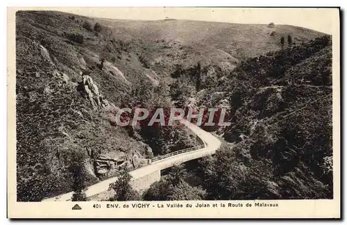 Ansichtskarte AK Environs de Vichy La Vallee Du Jolan Et La Route De Malavaux