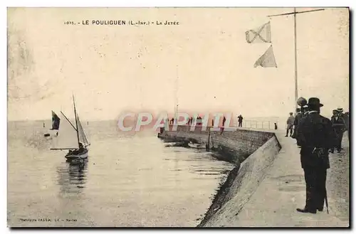 Cartes postales Le Pouliguen La Jetee Bateau