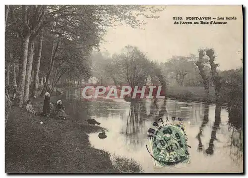 Cartes postales Pontaven Les Bords De I'Aven Au Bois D'Amour Enfants Folklore