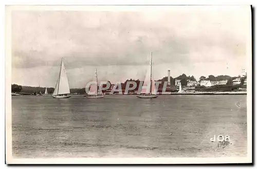 Cartes postales Benodet Entree De La Riviere Bateau Cachet Daguin