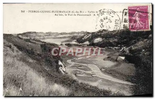 Cartes postales Perros Guirec Ploumanach Vallee Ploumanach Cachet Daguin