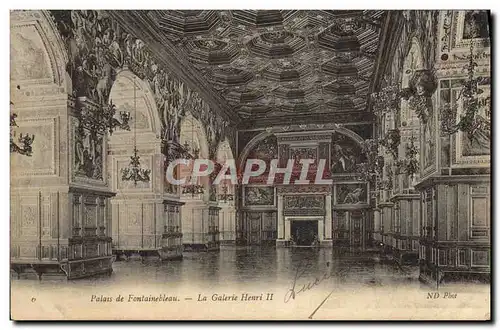 Ansichtskarte AK Palais De Fontainebleau La Galerie Henri II