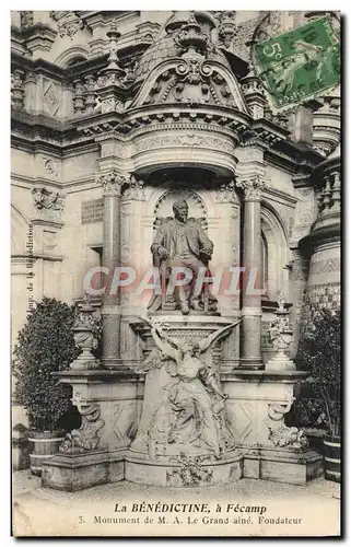 Ansichtskarte AK La Benedictine A Fecamp Monument De M A le Grand aine Fondateur