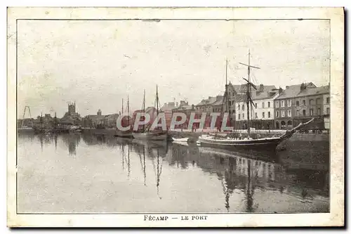 Cartes postales Fecamp Le Port Bateaux