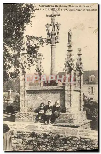 Cartes postales La Foret Fouesnant Calvaires bretons Enfants