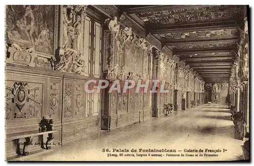 Cartes postales Palais De Fontainebleau Galerie De Francois 1er