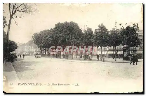 Cartes postales Fontainebleau La Place Dennecourt