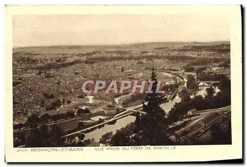 Cartes postales Besancon Les Bains Vue Prise Du Fort De Bregille