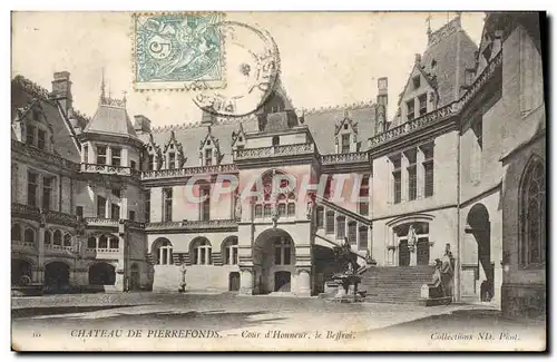 Cartes postales Chateau De Pierrefonds Cour D&#39Honneur Le Beffroi