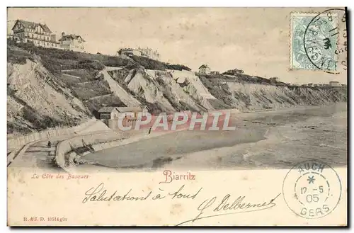 Cartes postales Biarritz La Cote Des Basques