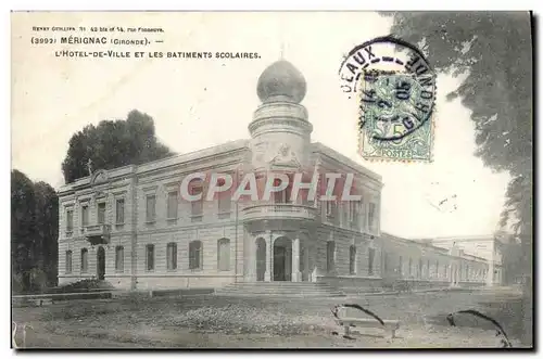 Cartes postales Merignac L'Hotel De Ville Et Les Batiments Scolaires