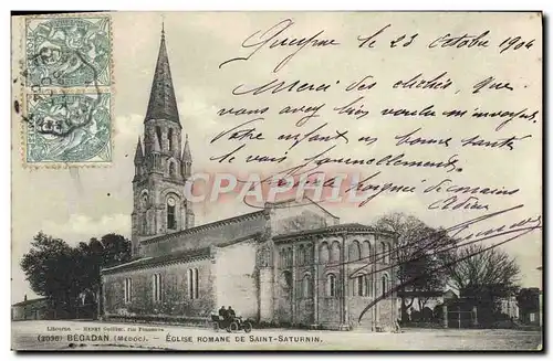 Cartes postales Begadan Eglise Romane De Saint Saturnin