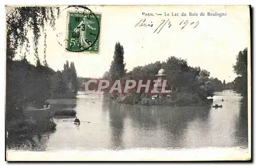 Cartes postales Paris Le Lac Du Bois De Boulogne