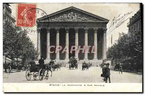 Cartes postales Paris La Madeleine Rue Royale