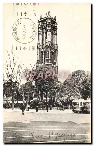 Ansichtskarte AK Paris Tour Saint Jacques Tramway