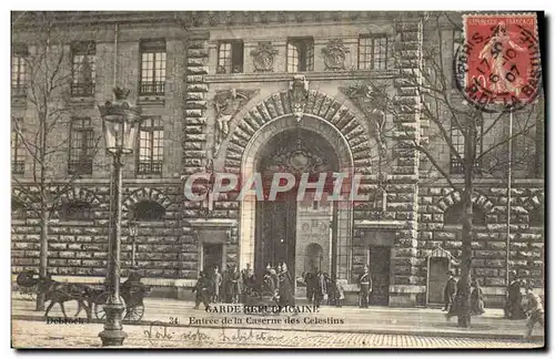 Cartes postales Garde Republicaine Entree De La Caserne Des Celestins Paris