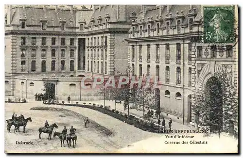 Cartes postales Garde Republicaine Vue D&#39Interieur Caserne des Celestins Militaria