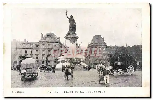 Cartes postales Paris Place De La Republique