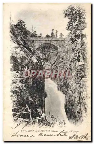 Ansichtskarte AK Environs De Cauterets La Pont D&#39Espagne