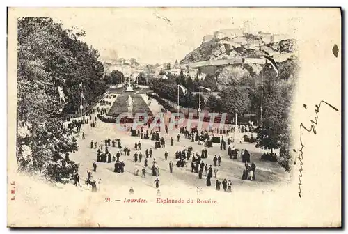 Cartes postales Lourdes Esplanade Du Rosaire