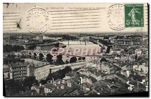 Cartes postales Toulouse Vue Panoramique Sur La Garonne