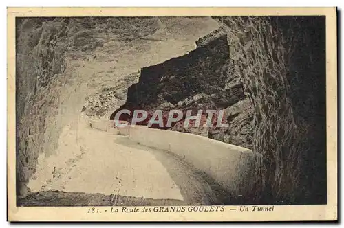 Cartes postales La Route Des Grands Goulets Un Tunnel