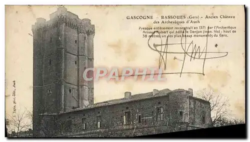 Cartes postales Gascogne Bassoues Ancien Chateau des archeveques d&#39Auch