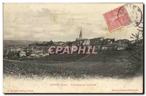 Cartes postales Aubiet Panorama De La Ville