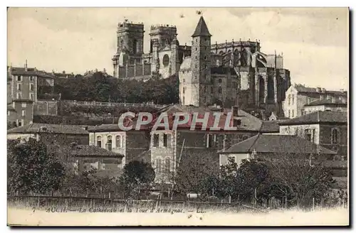 Cartes postales Auch La Cathedrale Et La Tour D&#39Armagnac