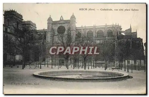 Ansichtskarte AK Auch Cathedrale Vue Cote Place Salinis