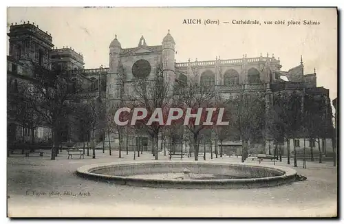 Cartes postales Auch Cathedrale Vue Cote Place Salinis