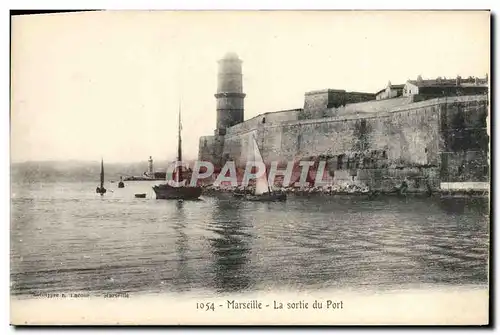 Cartes postales Marseille La Sortie Du Port