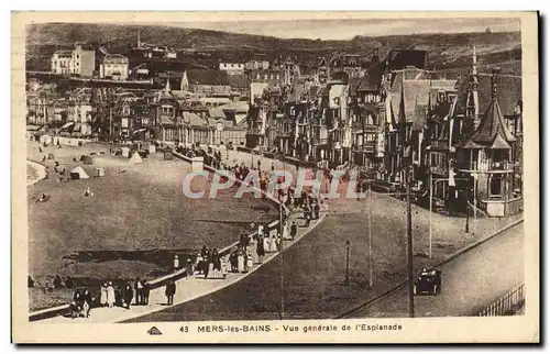 Cartes postales Mers les Bains Vue generale de l'esplanade