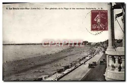 Cartes postales La Baule Sur Mer Vue Generale De La Plage Et Des Nouveaux Boulevards