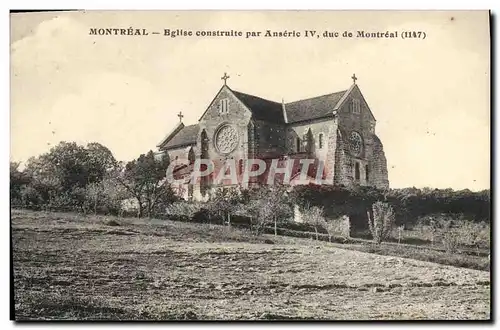Cartes postales Montreal eglise Construite Par Anseric IV duc de Montreal