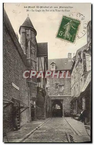Cartes postales Le Mont St Michel Et Ses Merveilles Le logis du roi et la tour du Guet