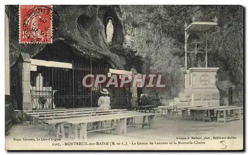 Ansichtskarte AK Montreuil Sur Maine La Grotte De Lourdes et la nouvelle chaire