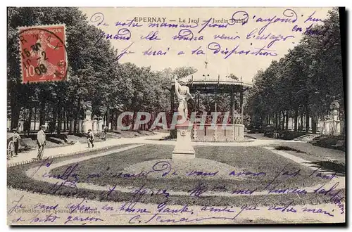 Cartes postales Epernay Le Jard Jardin public Kiosque