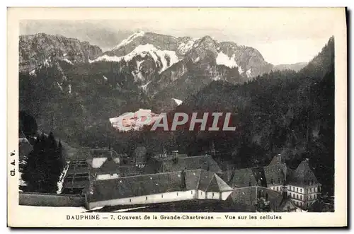 Cartes postales Dauphine Couvent De La Grande Chartreuse Vue Sur Les Cellules